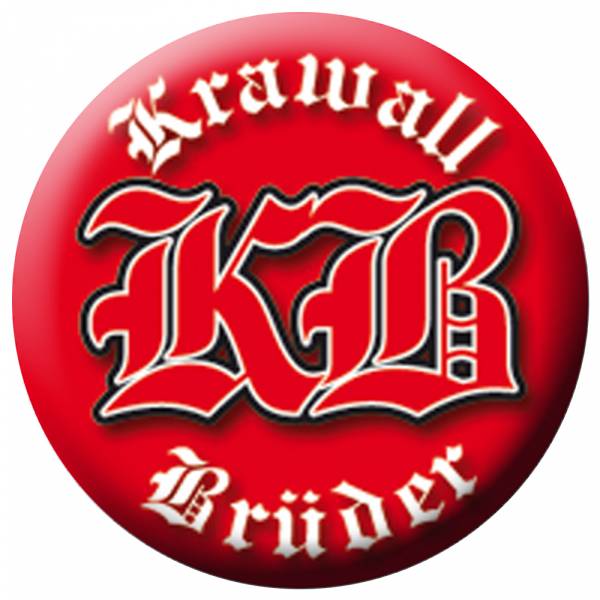 KrawallBrüder - Logo Rot, Button
