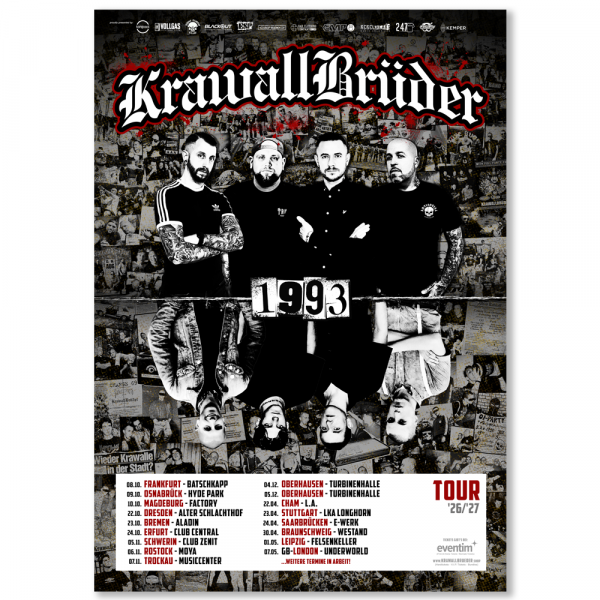 KrawallBrüder - "1993" Tour ERFURT, Ticket, verschiedene Ausführungen