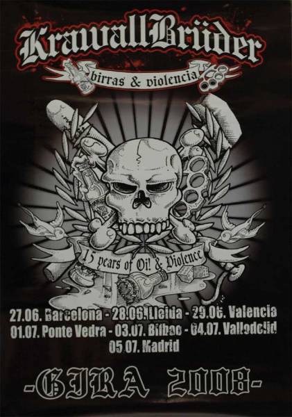 KrawallBrüder - Spanien Tour 2008, Poster