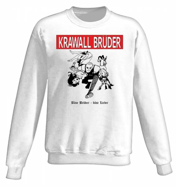 KrawallBrüder - Böse Brüder, Sweatshirt [weiß]