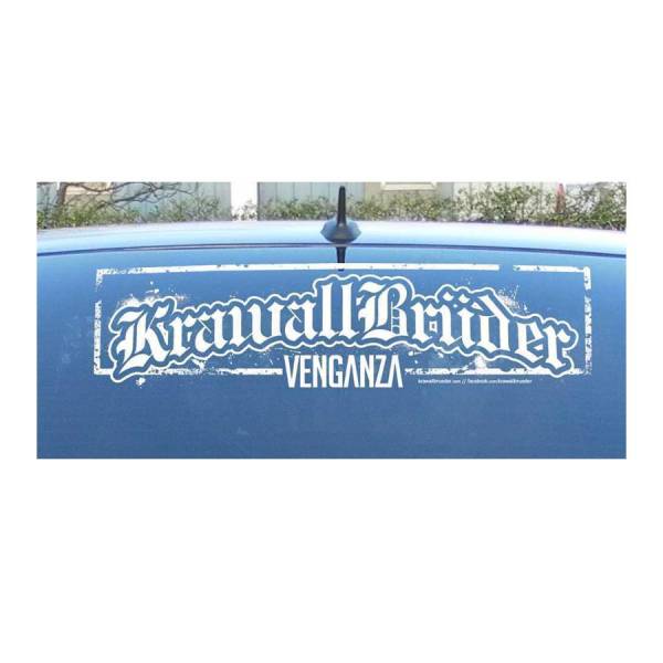 KrawallBrüder - Venganza, Heckscheibenaufkleber innen