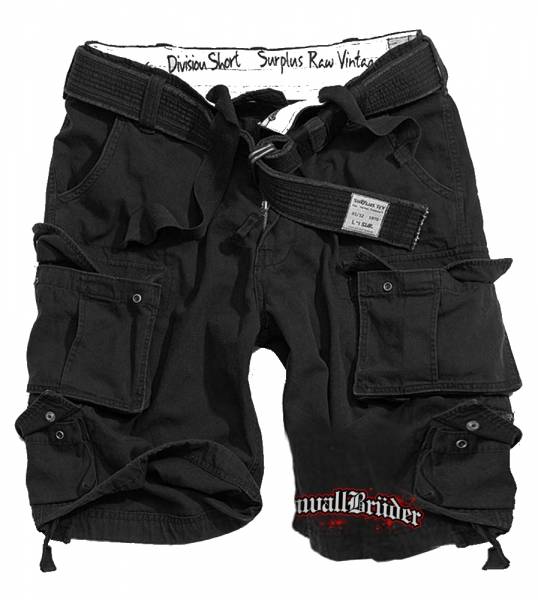 KrawallBrüder - Logo, Division Short [schwarz]