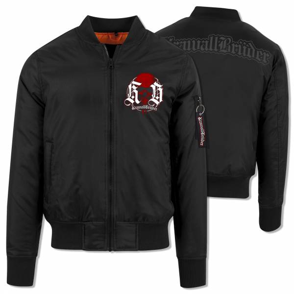 KrawallBrüder - Skull Logo, Bomberjacke [schwarz]