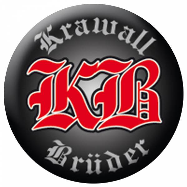 KrawallBrüder - Logo schwarz, Button