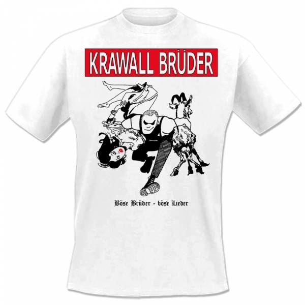 KrawallBrüder - Böse Brüder, T-Shirt [weiß]
