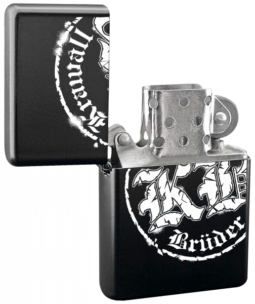 KrawallBrüder - Logo gross, Sturmfeuerzeug schwarz
