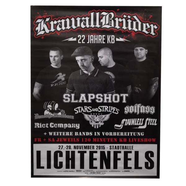 KrawallBrüder - 22 Jahre Event, Poster