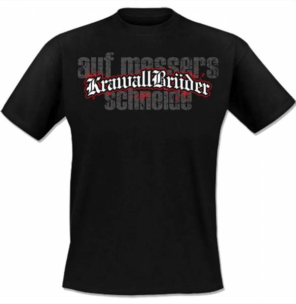 KrawallBrüder - Auf Messers Schneide, T-Shirt [schwarz]