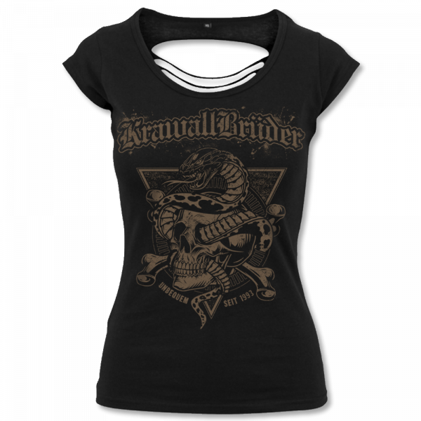 KrawallBrüder - Unbequem seit '93, Back Cut Girl Shirt, schwarz