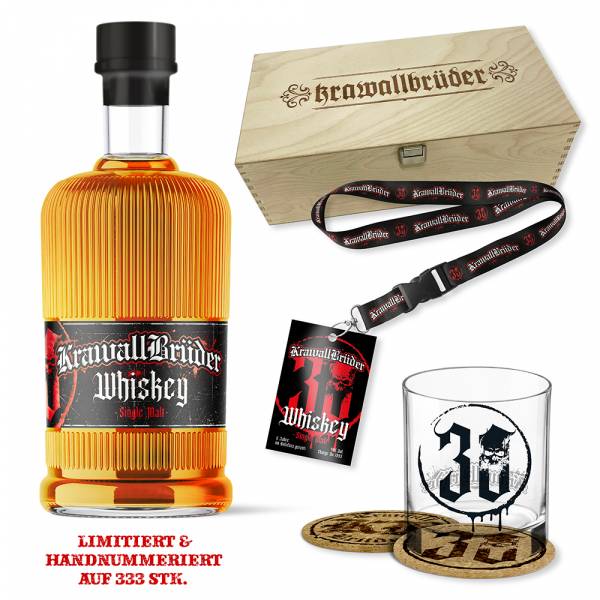 KrawallBrüder - Single Malt, Whiskey lim. 333 in Holzbox