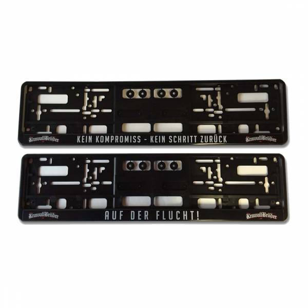 KrawallBrüder - ADF/KSZ Kennzeichenhalter 2er Set