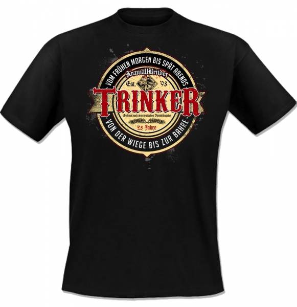 KrawallBrüder - Trinker, T-Shirt [schwarz]