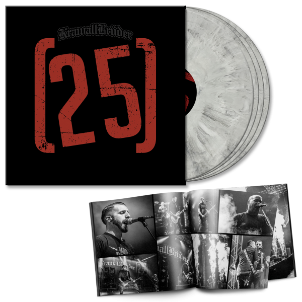 KrawallBrüder - 25 Jahre LIVE, 4 LP-Box lim. 300 weiss/schwarz marmoriert