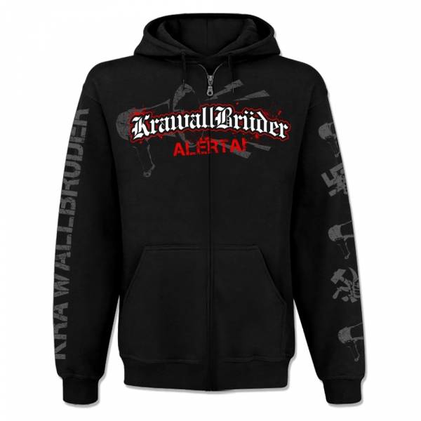 KrawallBrüder - Alerta, Kapuzenjacke [schwarz]
