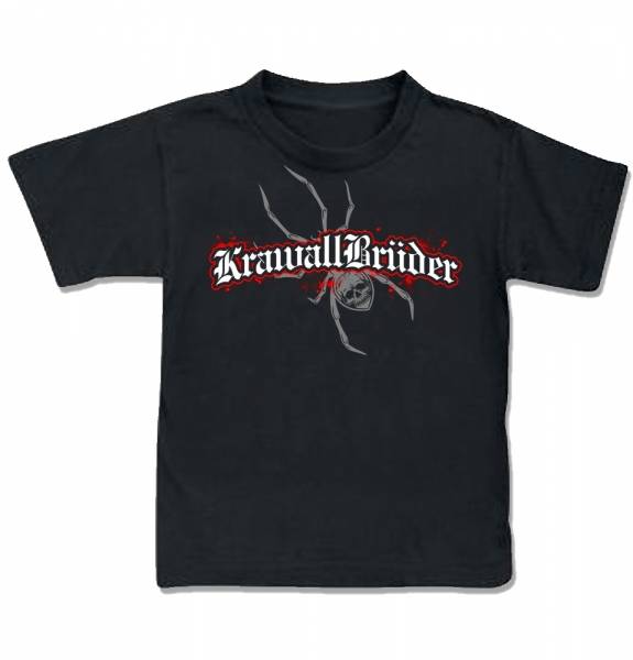 KrawallBrüder - Skullspider, Kinder T-Shirt [schwarz]