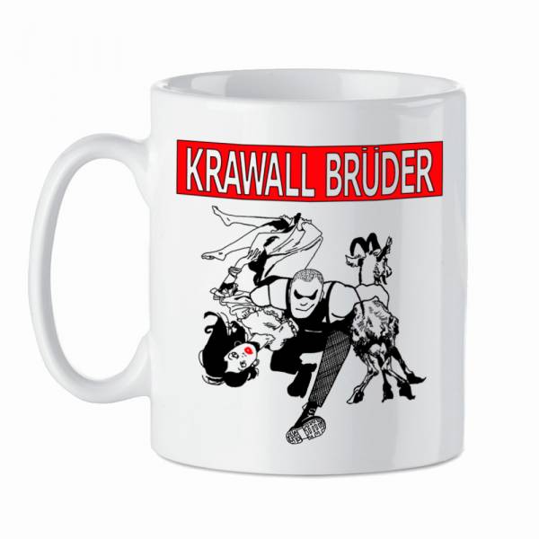 KrawallBrüder - Böse Brüder - böse Lieder, Kaffeetasse weiss