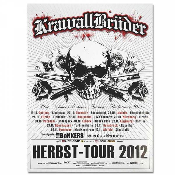 KrawallBrüder - Herbst Tour 2012, Poster