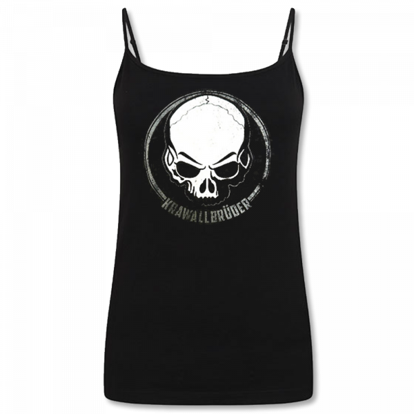 KrawallBrüder - Skull 24, Spaghetti-Top, schwarz